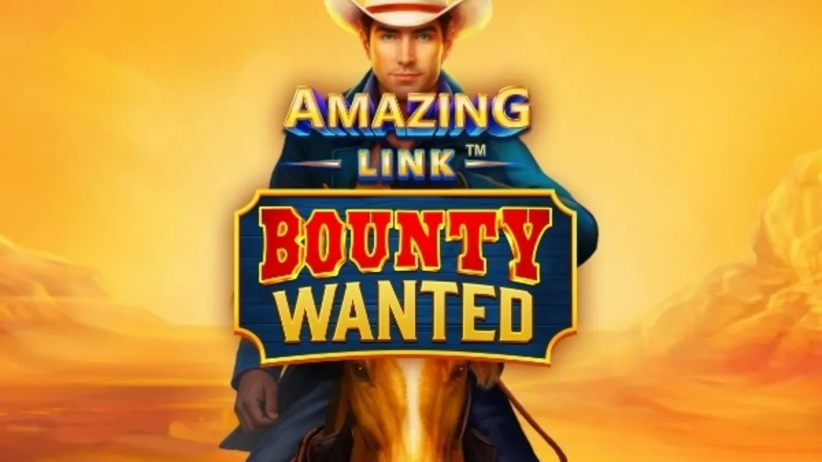 Amazing Link Bounty Wanted স্লটের মরুভূমি এবং কাউবয় থিমযুক্ত ভিজ্যুয়াল ইন্টারফেস